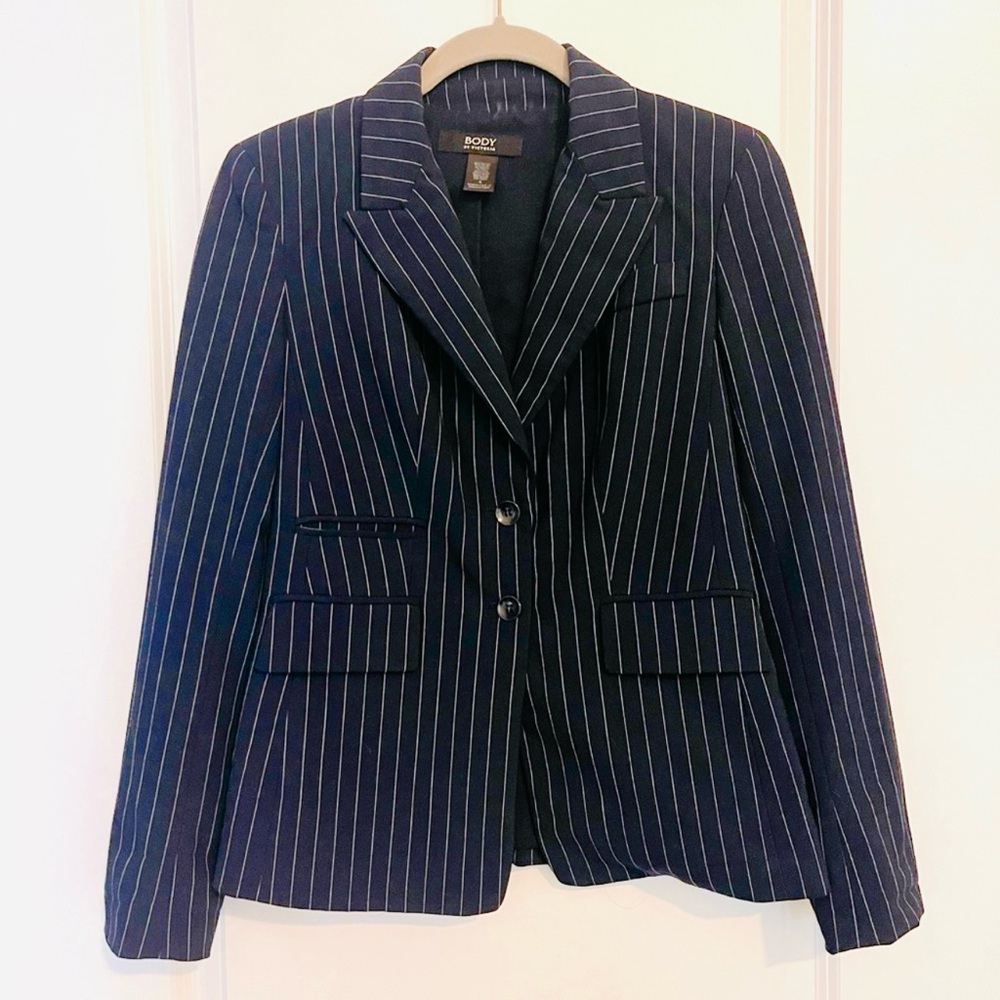 VS Pinstripe Women's Blazer Navy